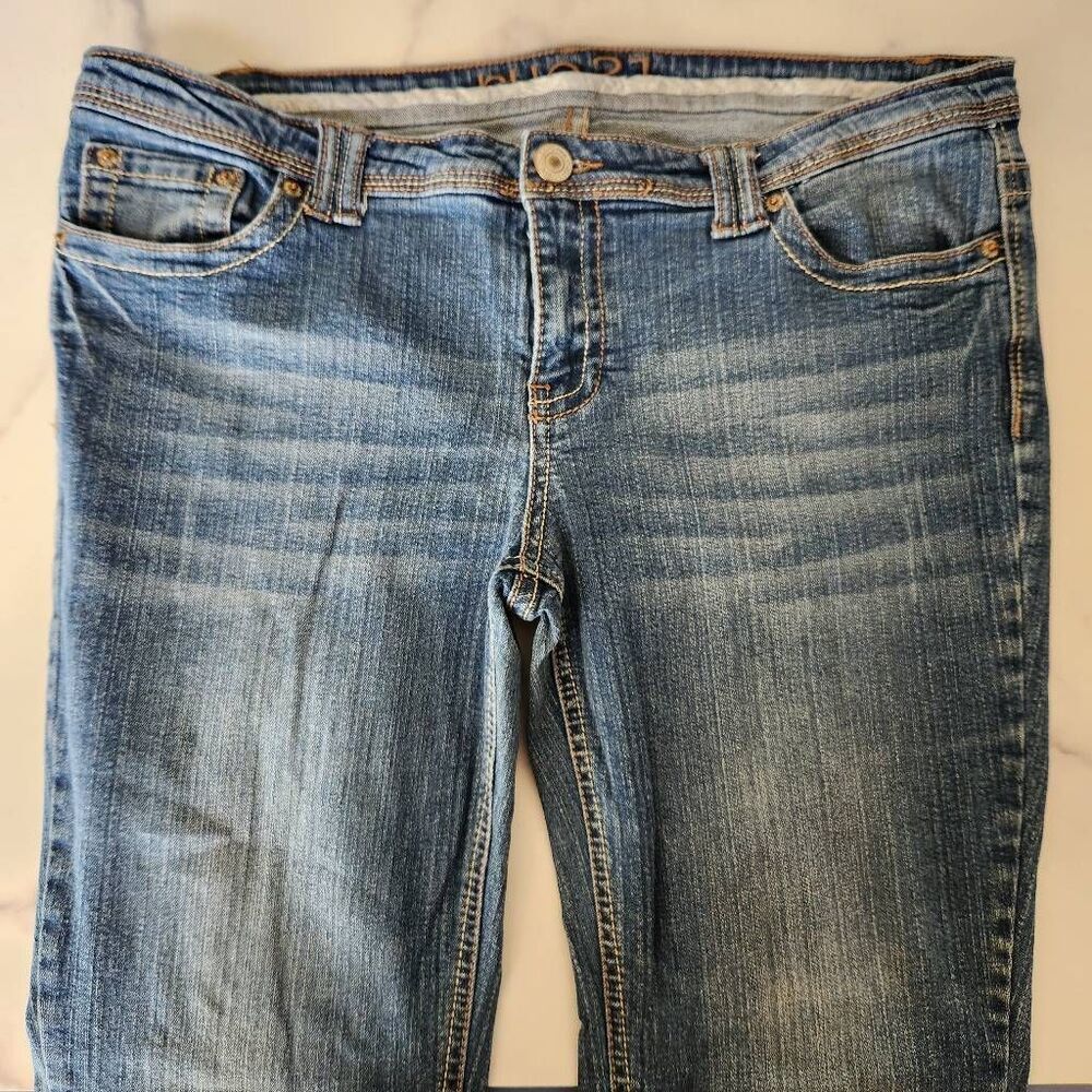 Rue21 13 / 14 are slim boot Dark Blue jeans denim women's